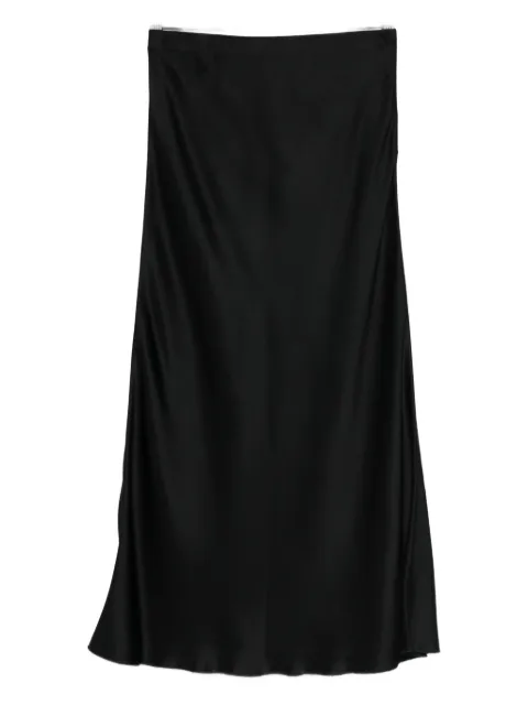 Malo draped midi skirt