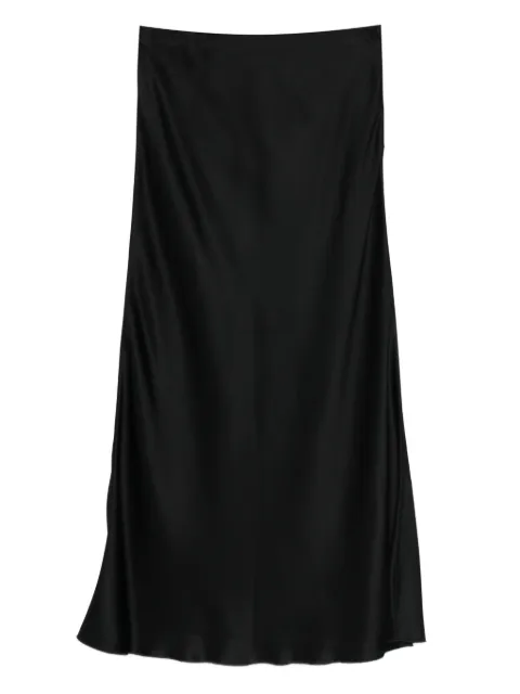 Malo draped midi skirt