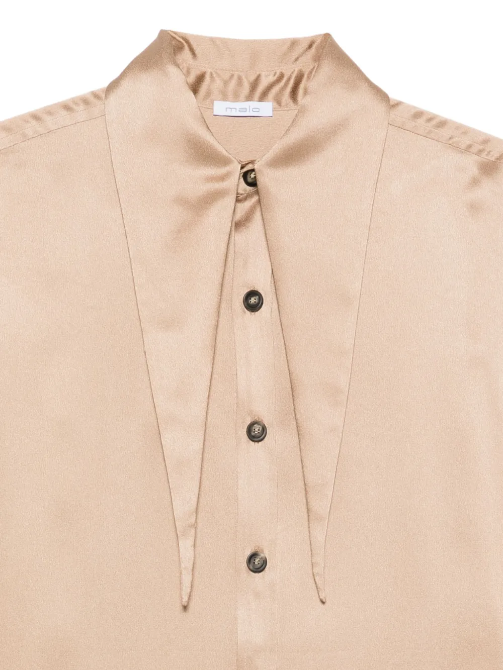 Malo Blouse met kraag Goud