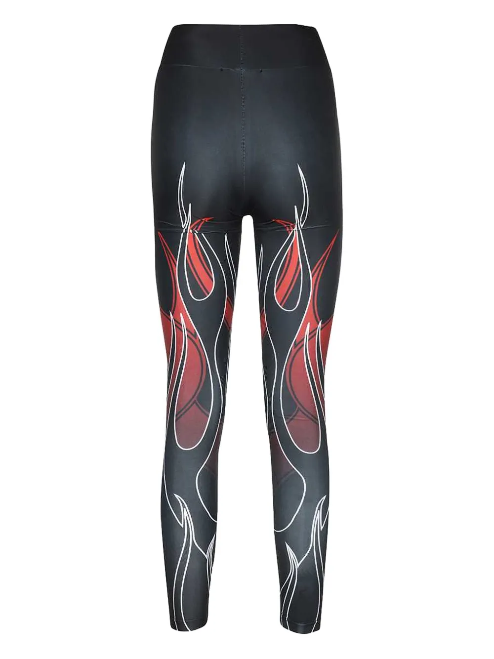 Vision Of Super Flame-print Leggings In Black