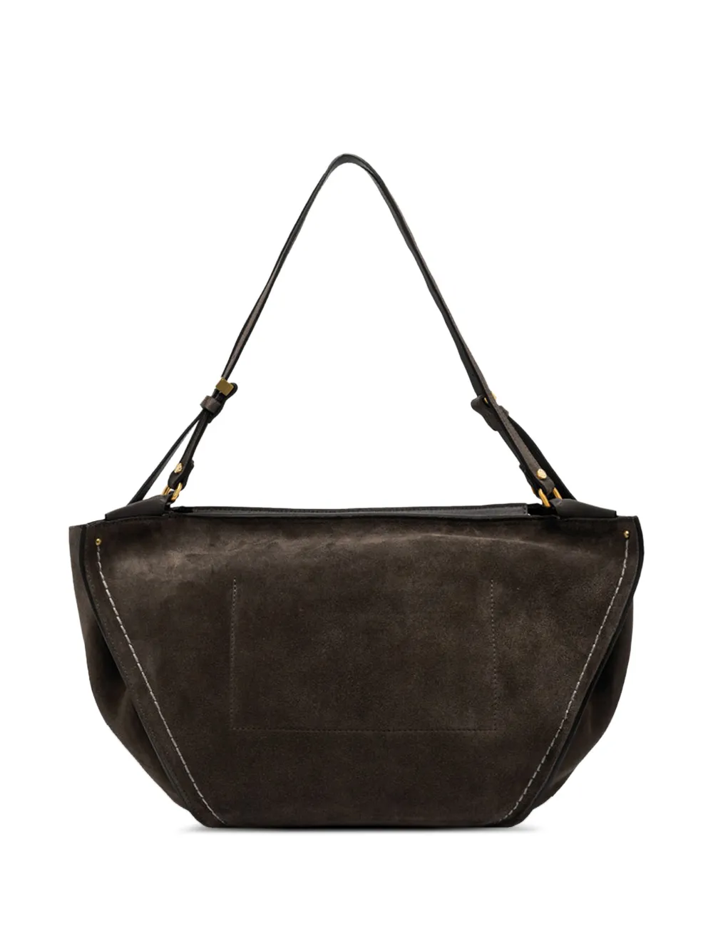 GIANNI CHIARINI Suède leren schoudertas - Bruin