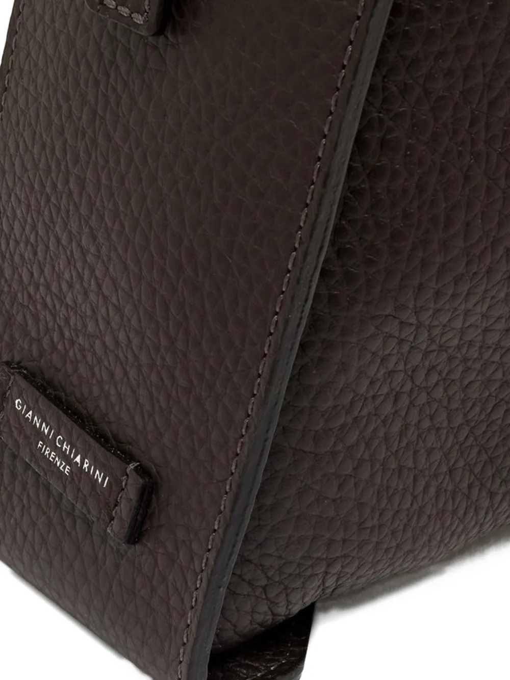 GIANNI CHIARINI textured leather shoulder bag Bruin