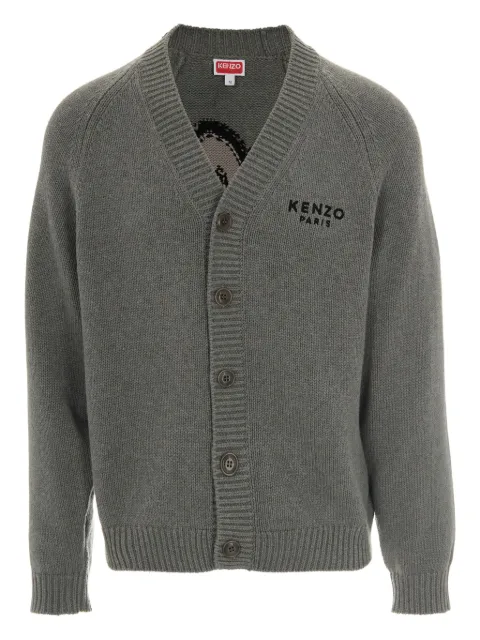 Kenzo flower-embroidered cardigan