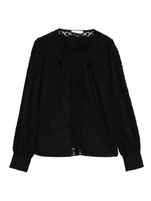 Ulla Johnson Kady lace-embroidery long-sleeve blouse