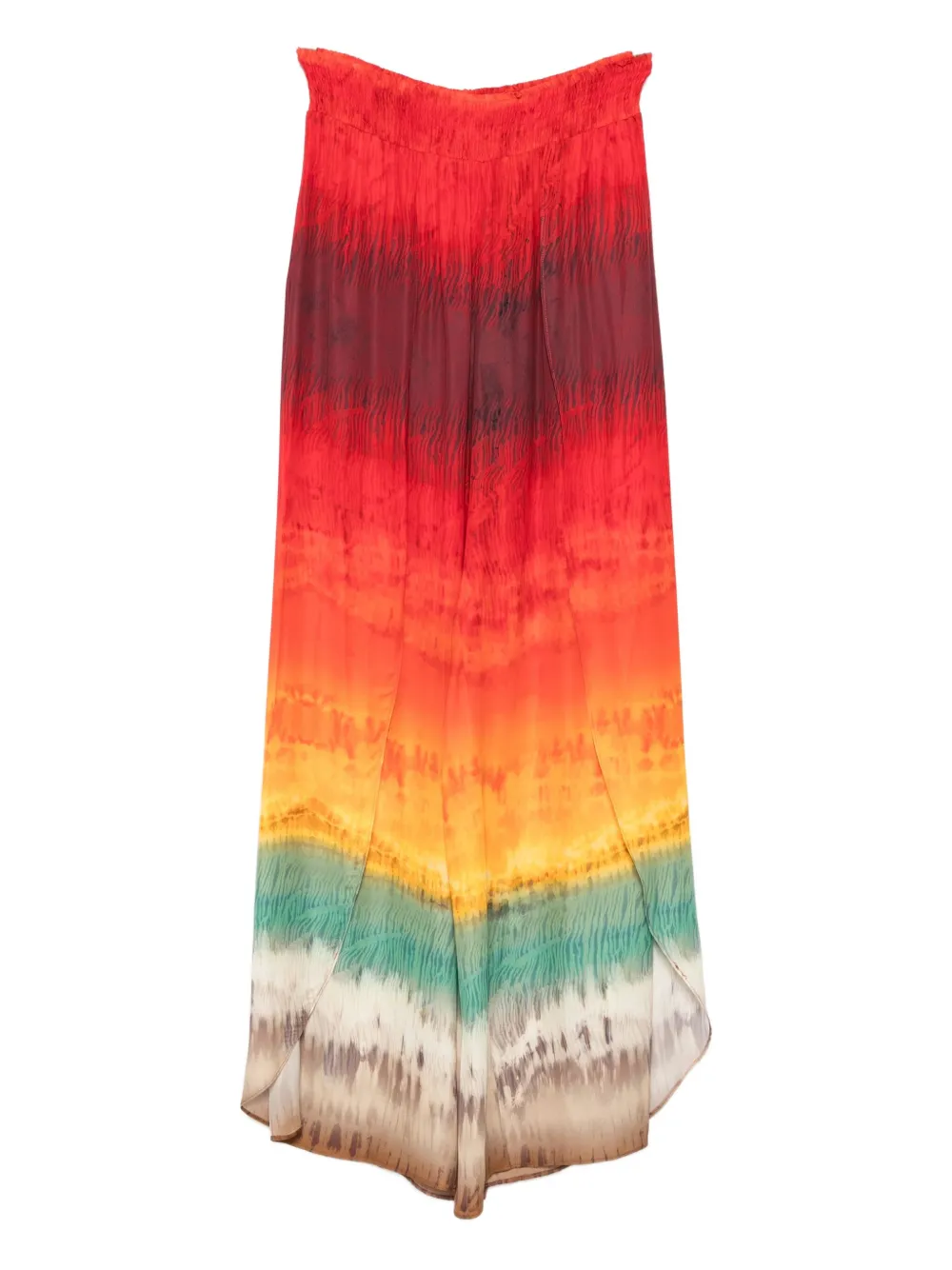 alice + olivia Larissa Open Pleat pants - Rosso