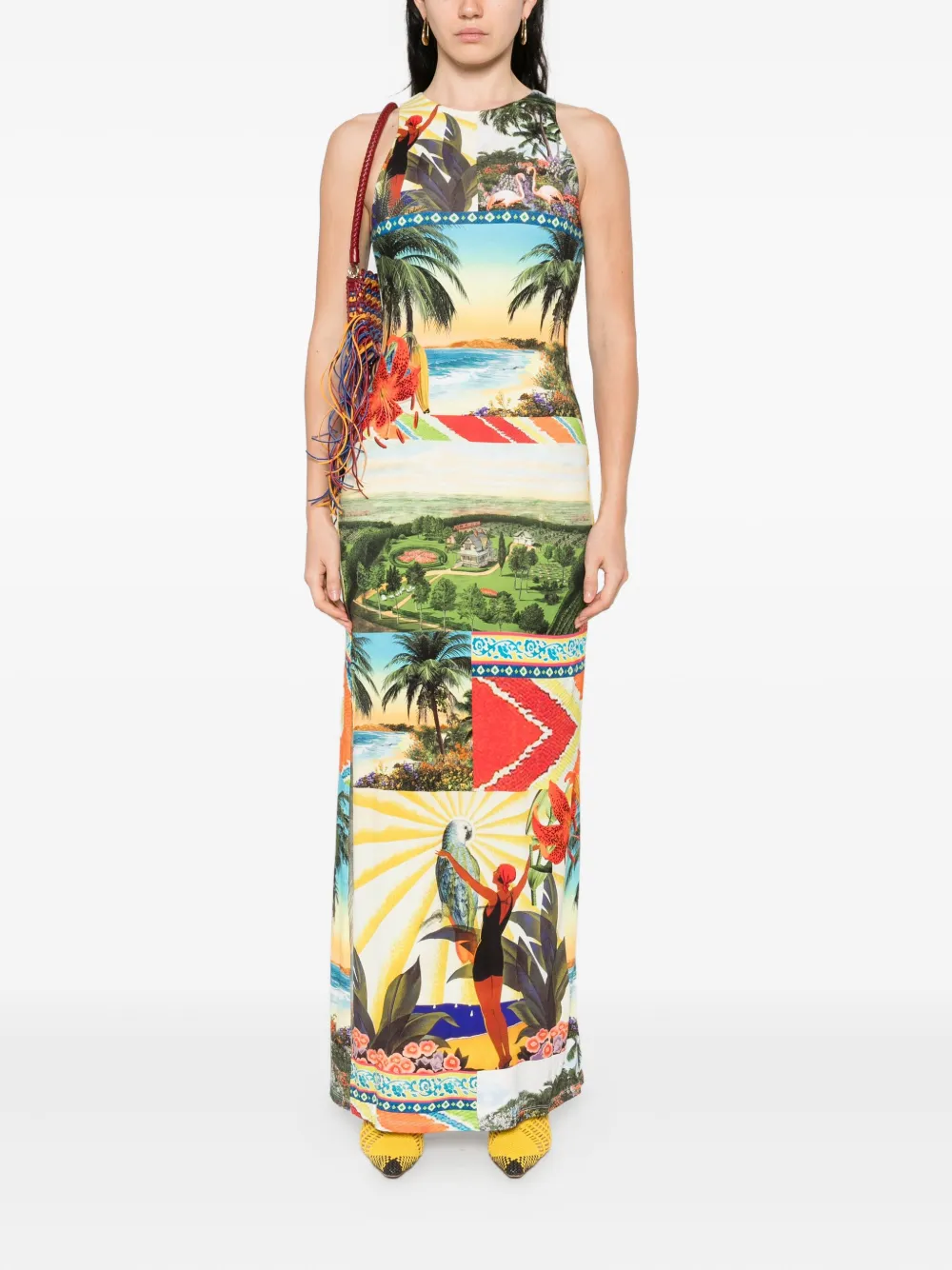 Alice + olivia Pania maxi dress - Groen