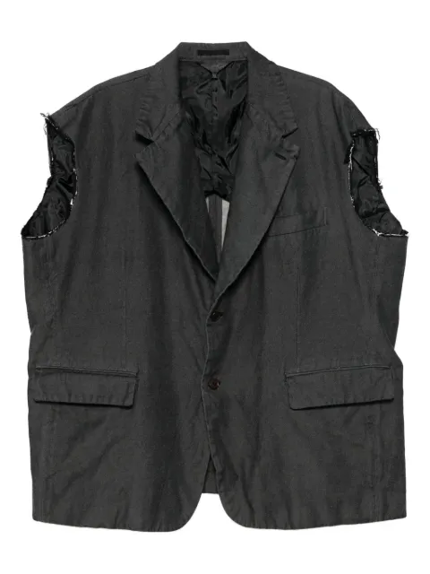 Black Comme Des Garçons sleeveless gilet