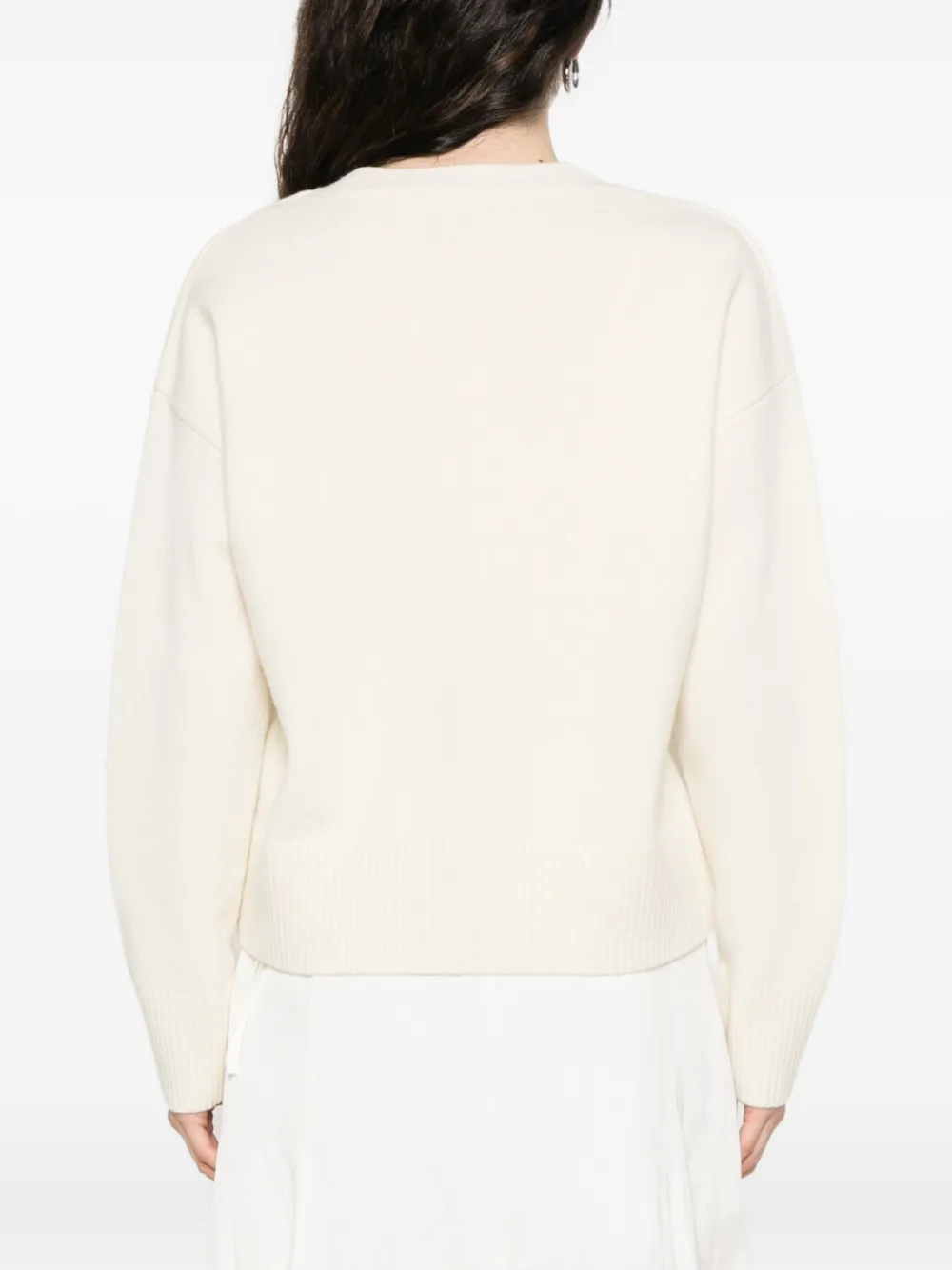AMI Paris Trui met V-hals Beige