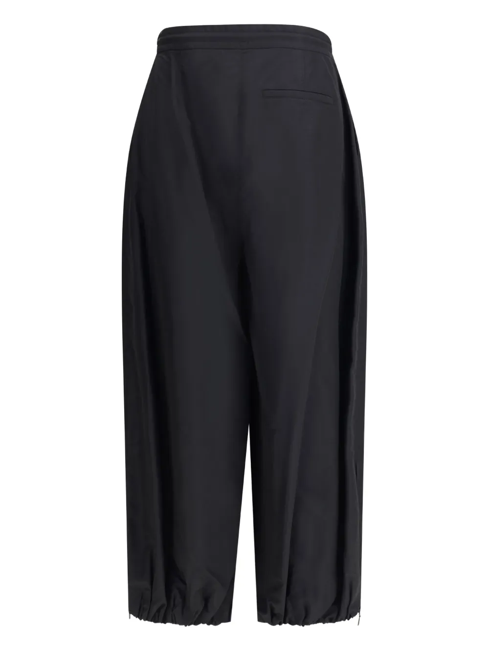 LOEWE elasticated-cuff pleated trousers - Zwart