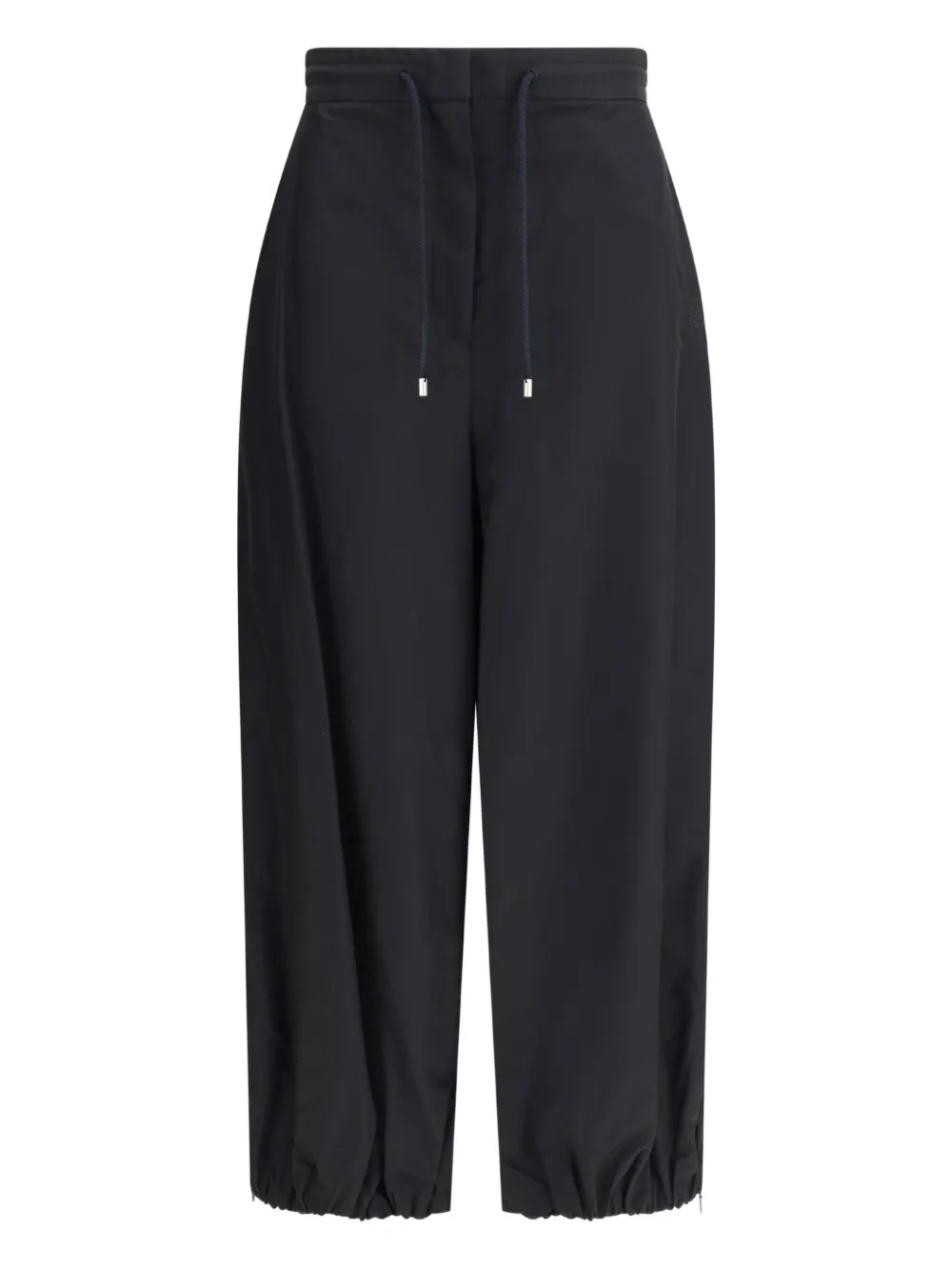 LOEWE elasticated-cuff pleated trousers | Black | Image 1