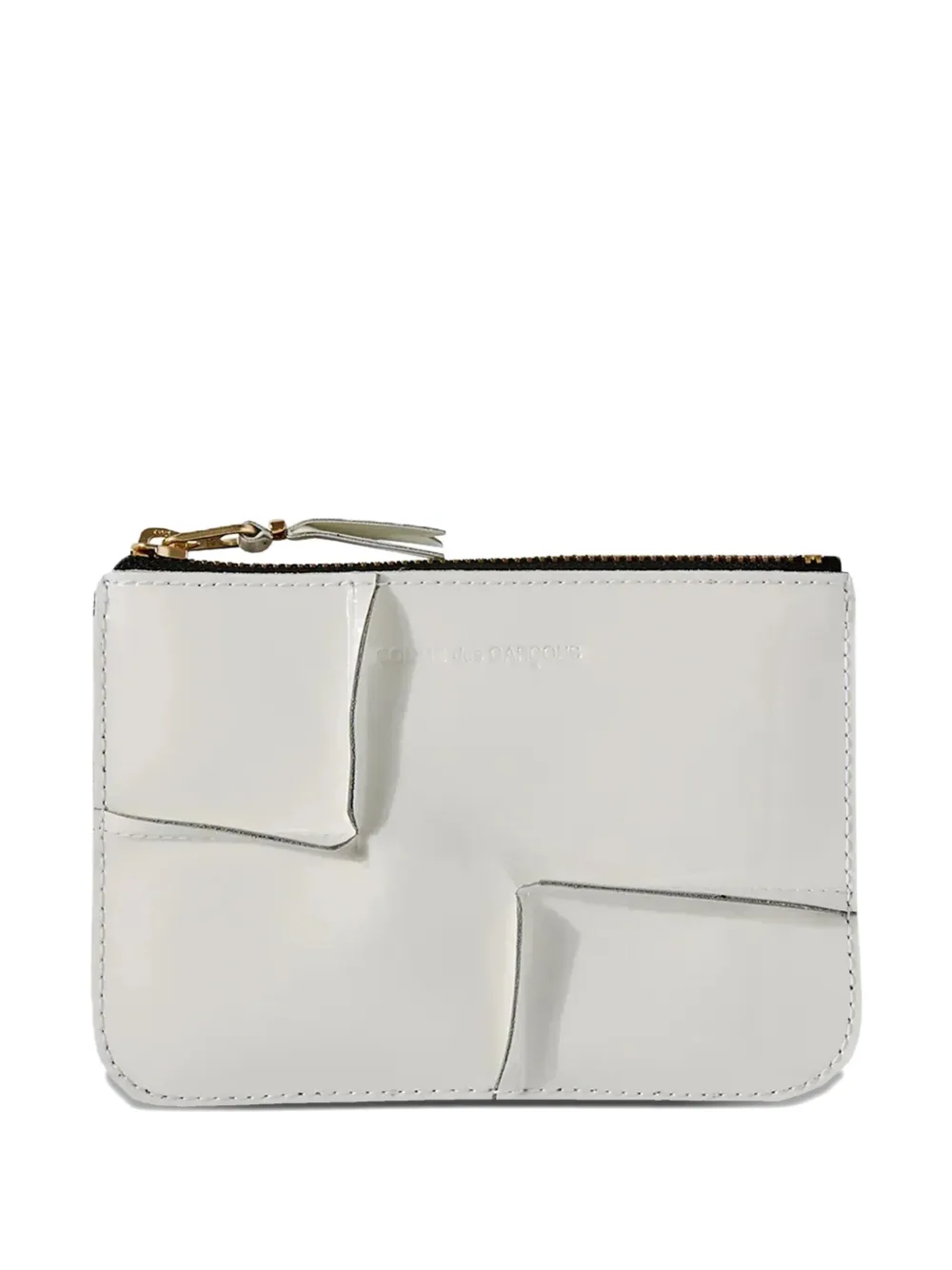 Comme Des Garçons Wallet Reversed Hem zipped wallet - Bianco