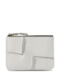 Comme Des Garçons Wallet Reversed Hem zipped wallet - White
