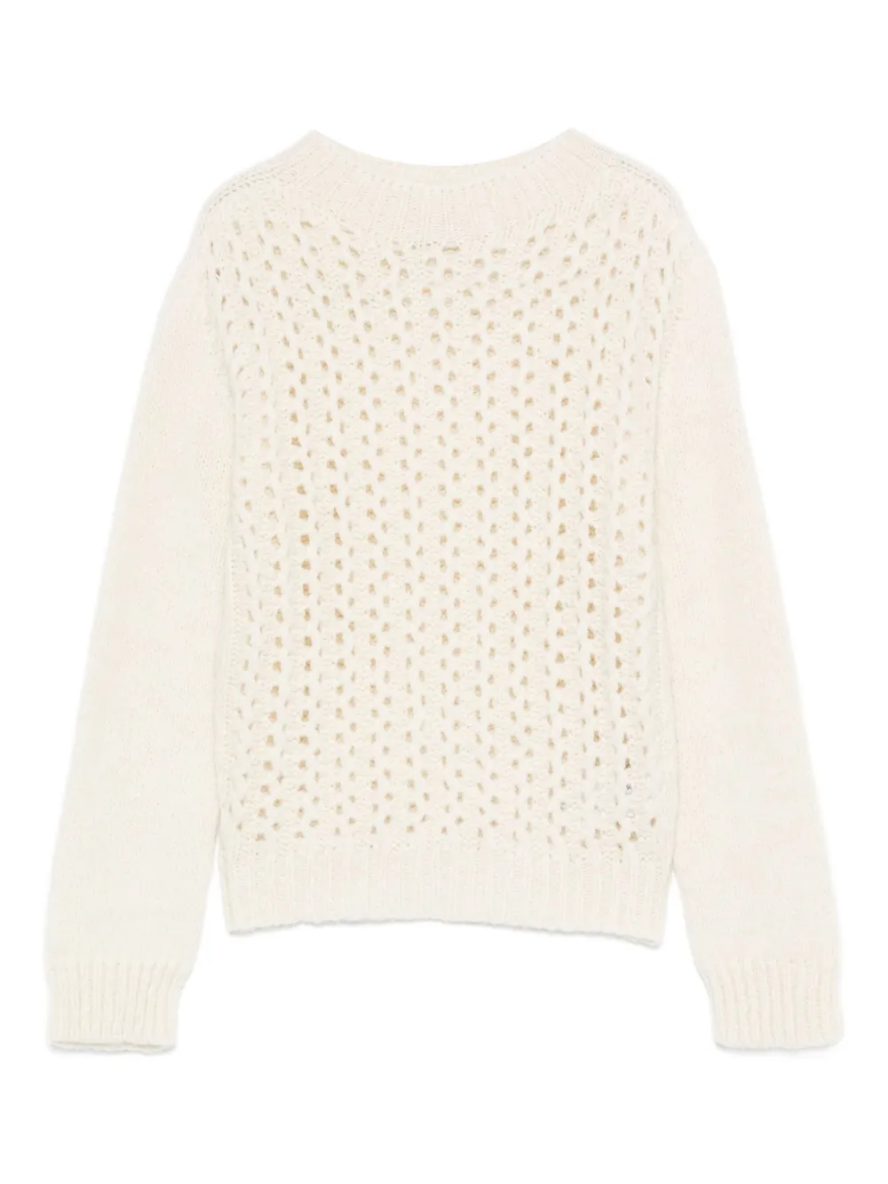 Dondup Open-knit Sweater In Neutral
