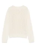 DONDUP open-knit sweater - White