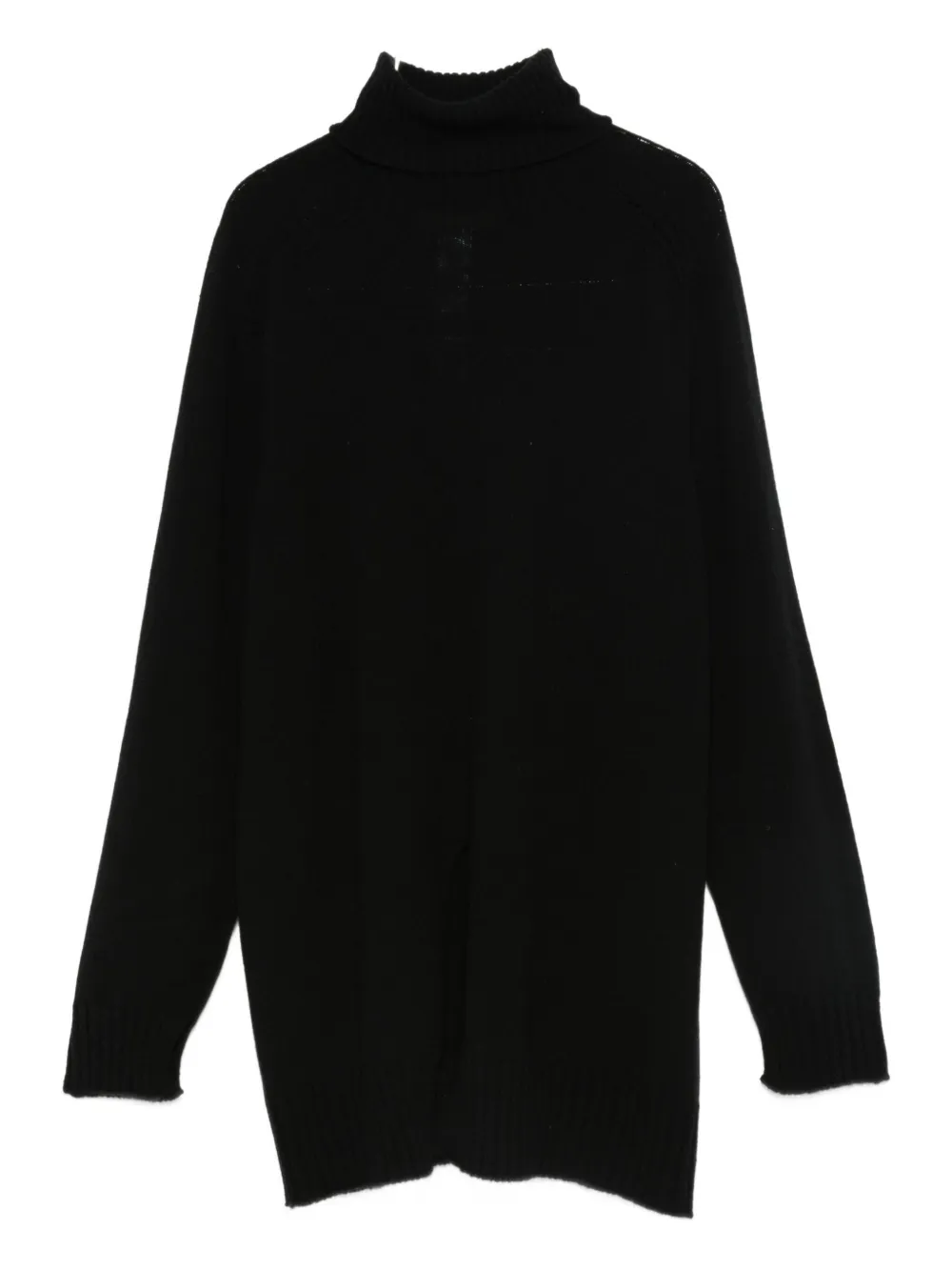 Twinset Twin-set High Neck Cashmere Blend Sweater In Black