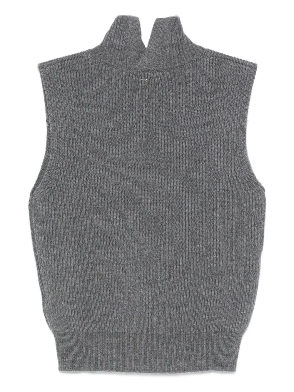 DONDUP Ribgebreide top Grijs