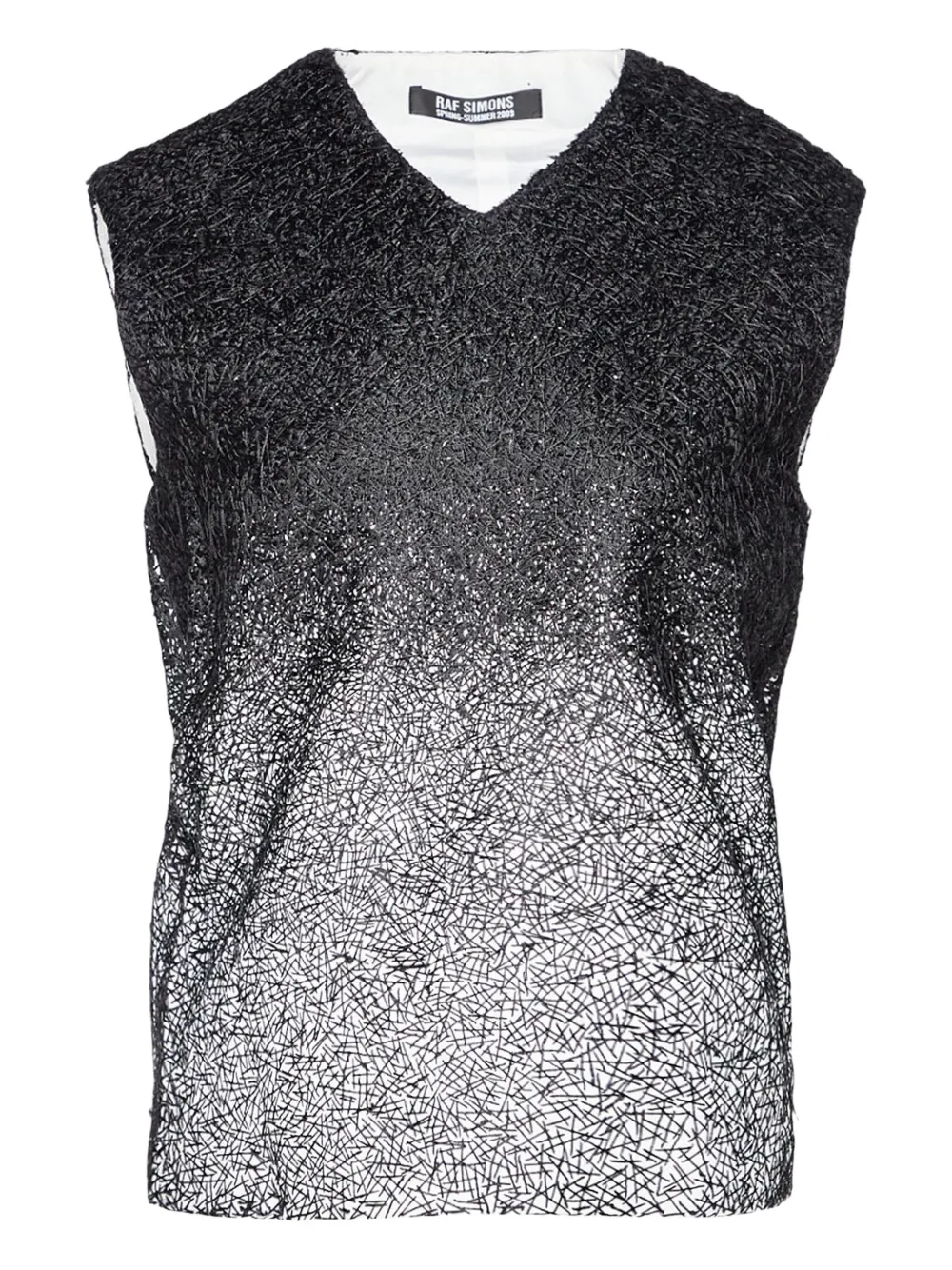 Raf Simons dégradé vest Zwart