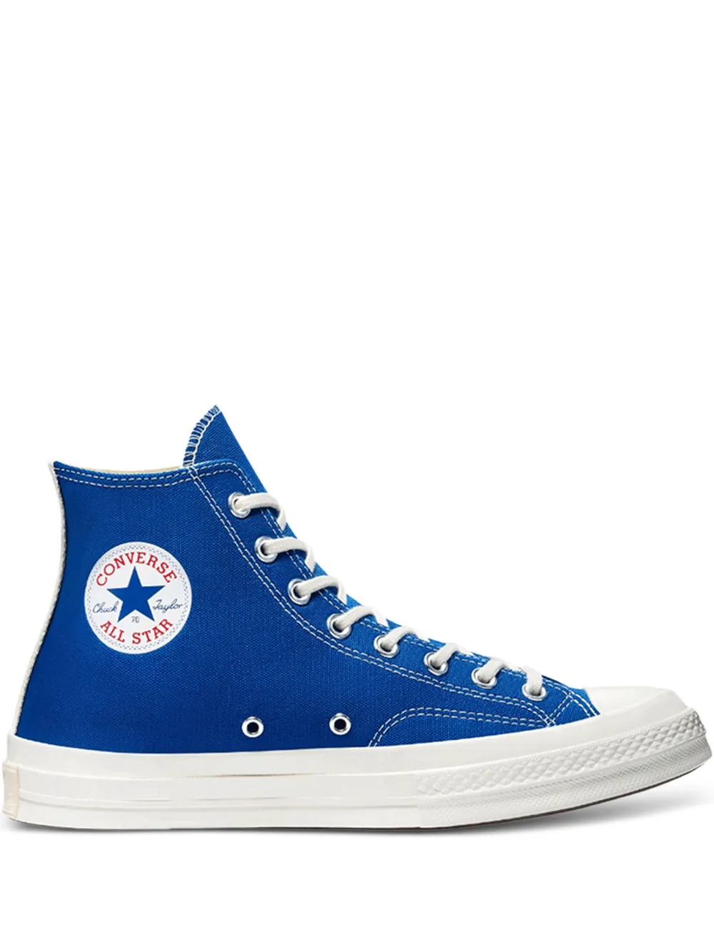 Comme Des Garçons Play logo-patch high-top sneakers Blue