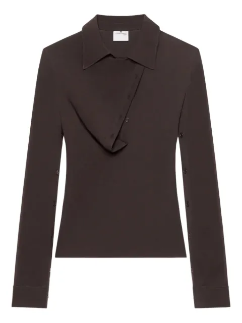 Courrèges oblique crepe jersey top