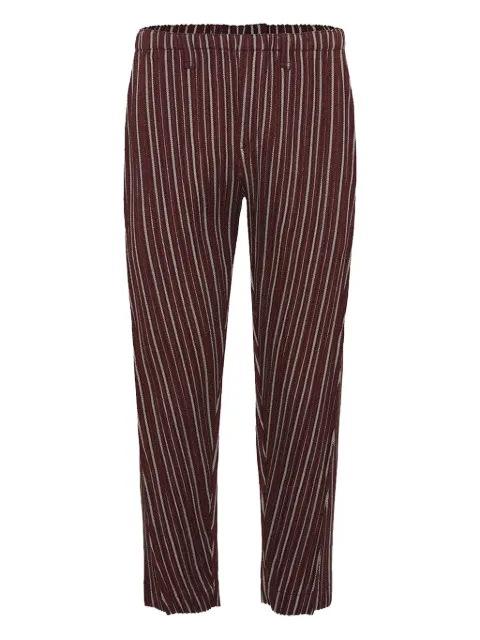 Homme Plissé Issey Miyake pleated striped trousers