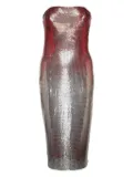 Rabanne Naomi chainmail ombre dress - Red