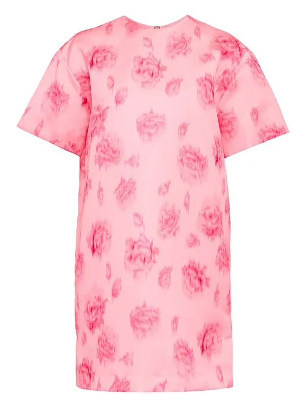 pink rose t shirt dress Pink Rose Women Dress Size Medium Pink Blush T Shirt Style V Neck Short  Sleeve