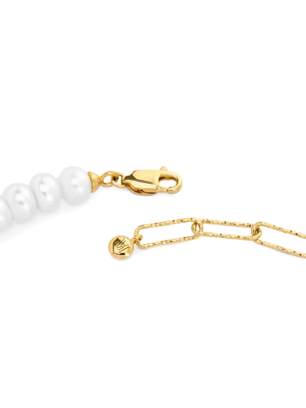  Monica Vinader Pearl Gold Bracelet 