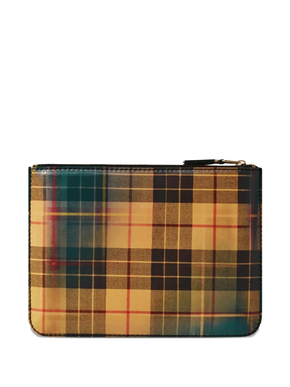 Comme Des Garçons Wallet Geruite portemonnee Groen