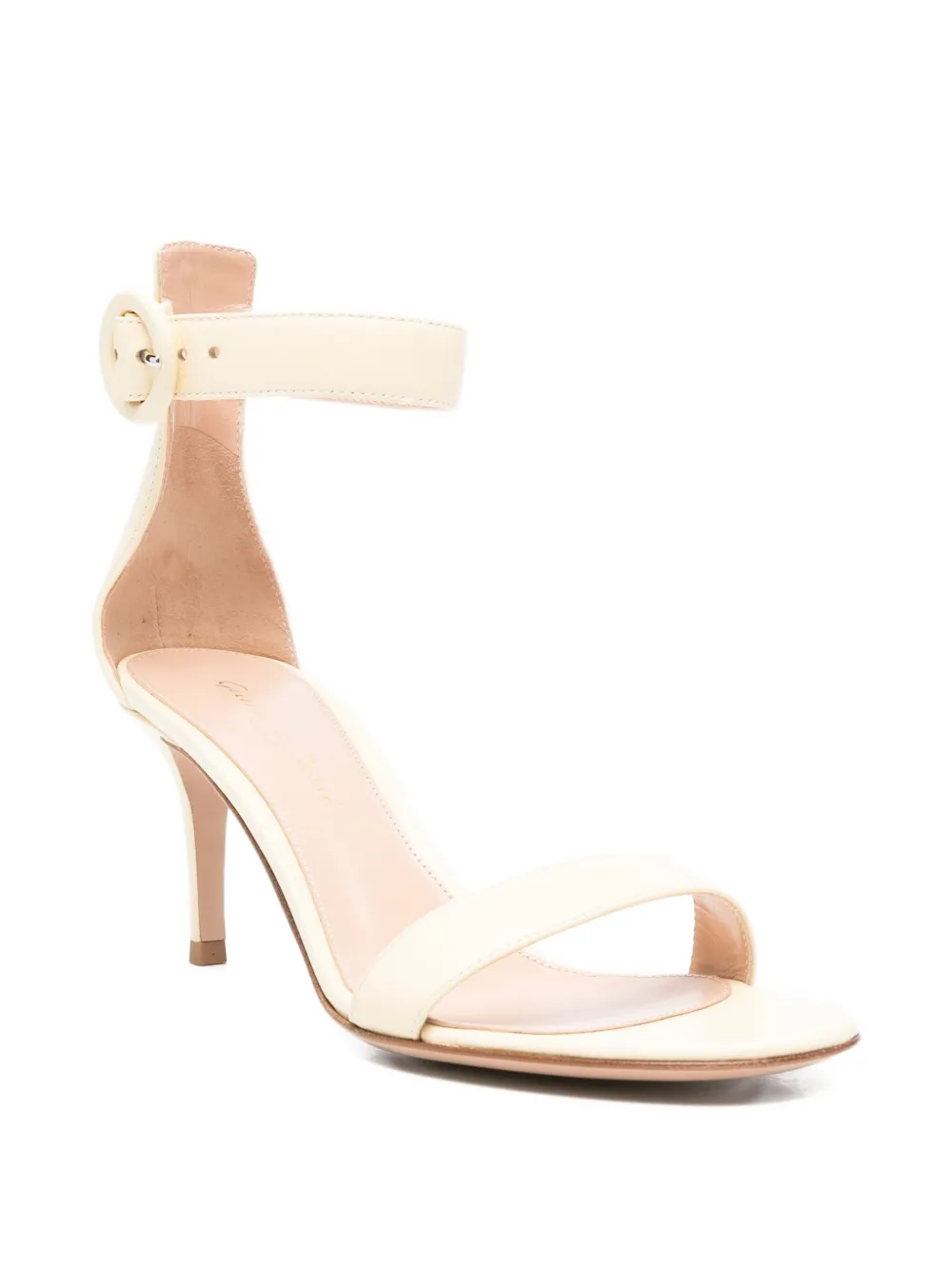 Gianvito Rossi 65mm Portofino ankle-strap leather sandals Neutrals