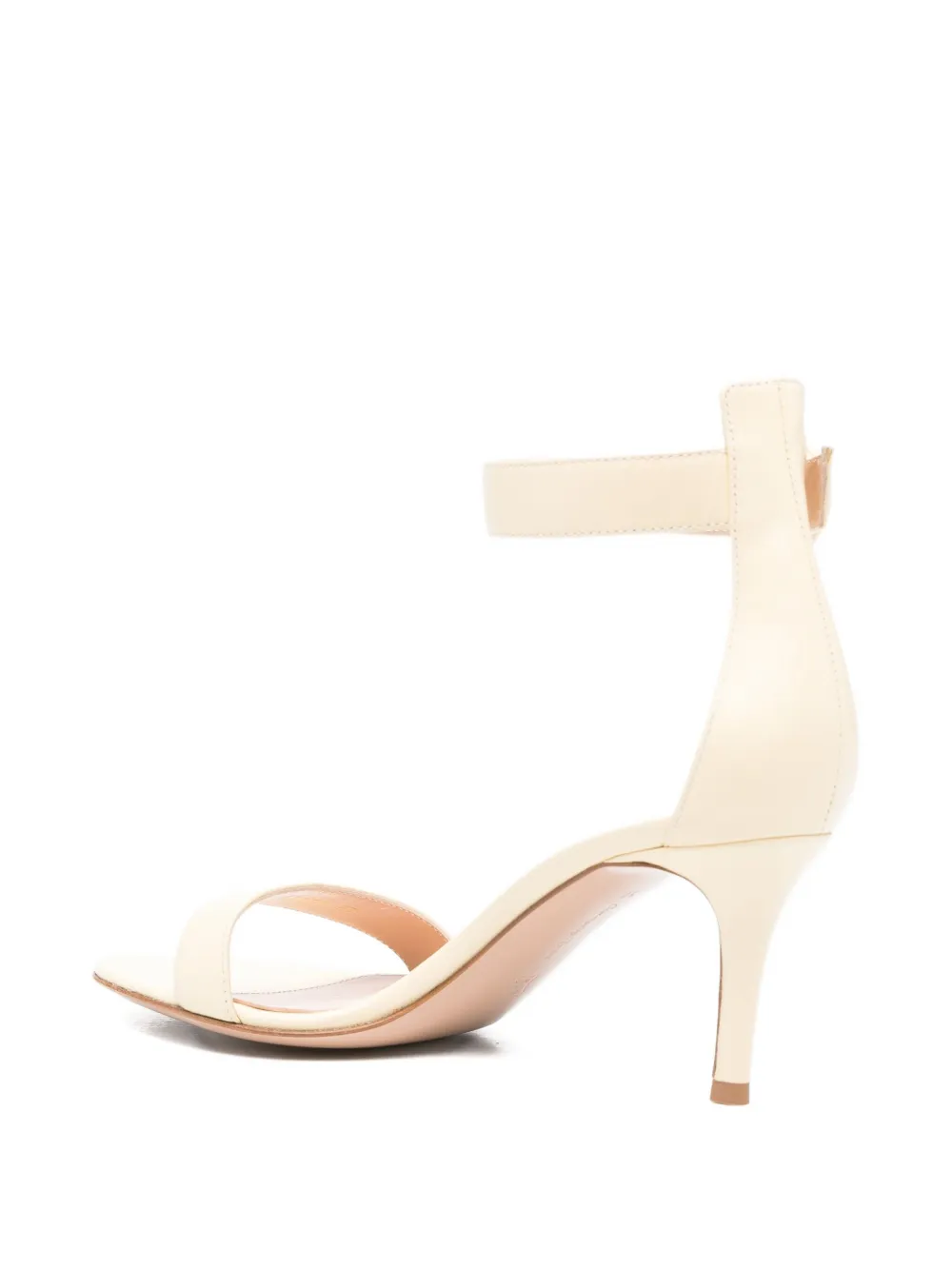Gianvito Rossi 65mm Portofino ankle-strap leather sandals Neutrals