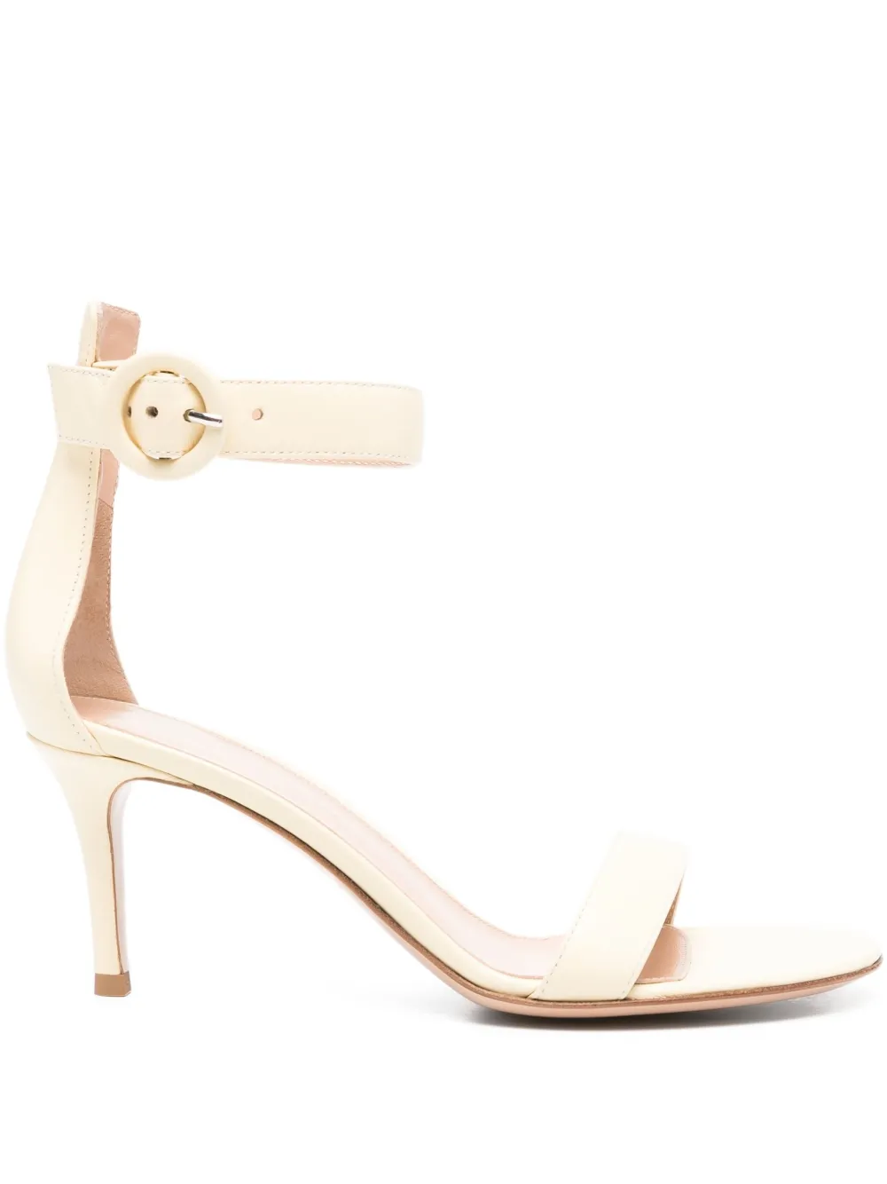 Gianvito Rossi 65mm Portofino ankle-strap leather sandals Neutrals
