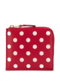 Comme Des Garçons Wallet polka-dot L-zip wallet - Red