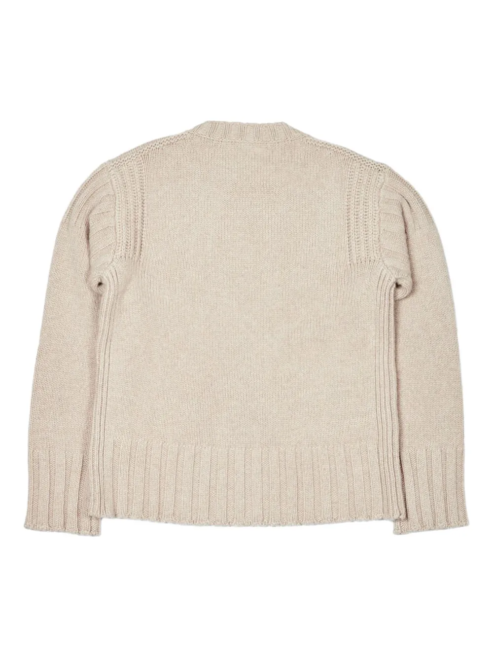 Jil Sander ribbed-knit sweater Beige