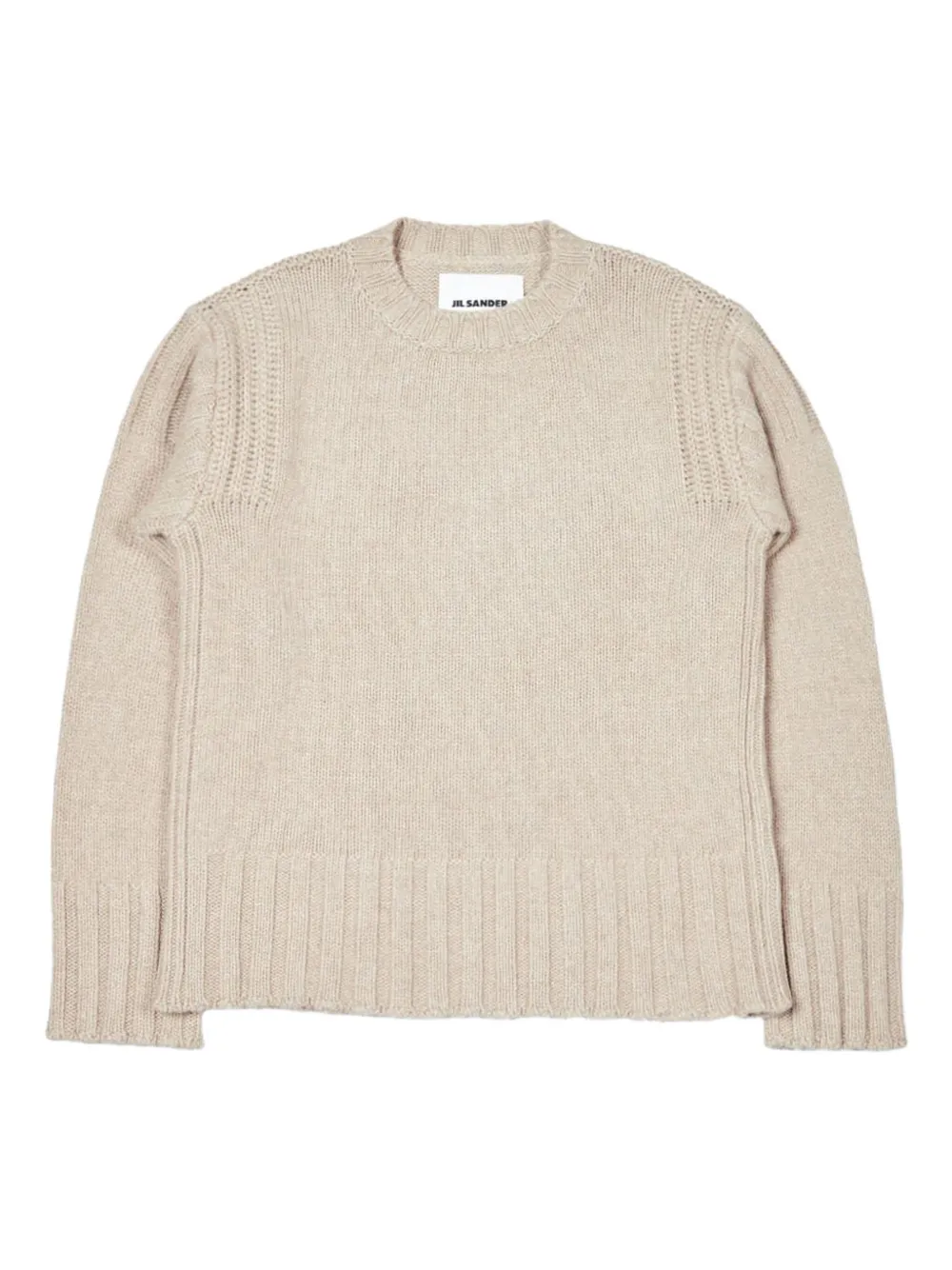 Jil Sander ribbed-knit sweater Beige