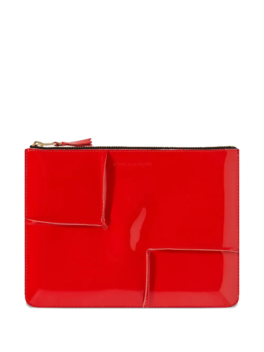 Comme Des Garçons Seam-details Wallet In Red