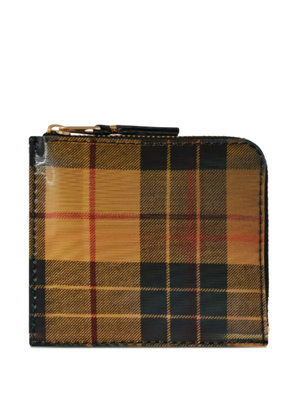 Comme Des Garçons Wallet Geruite portemonnee Geel