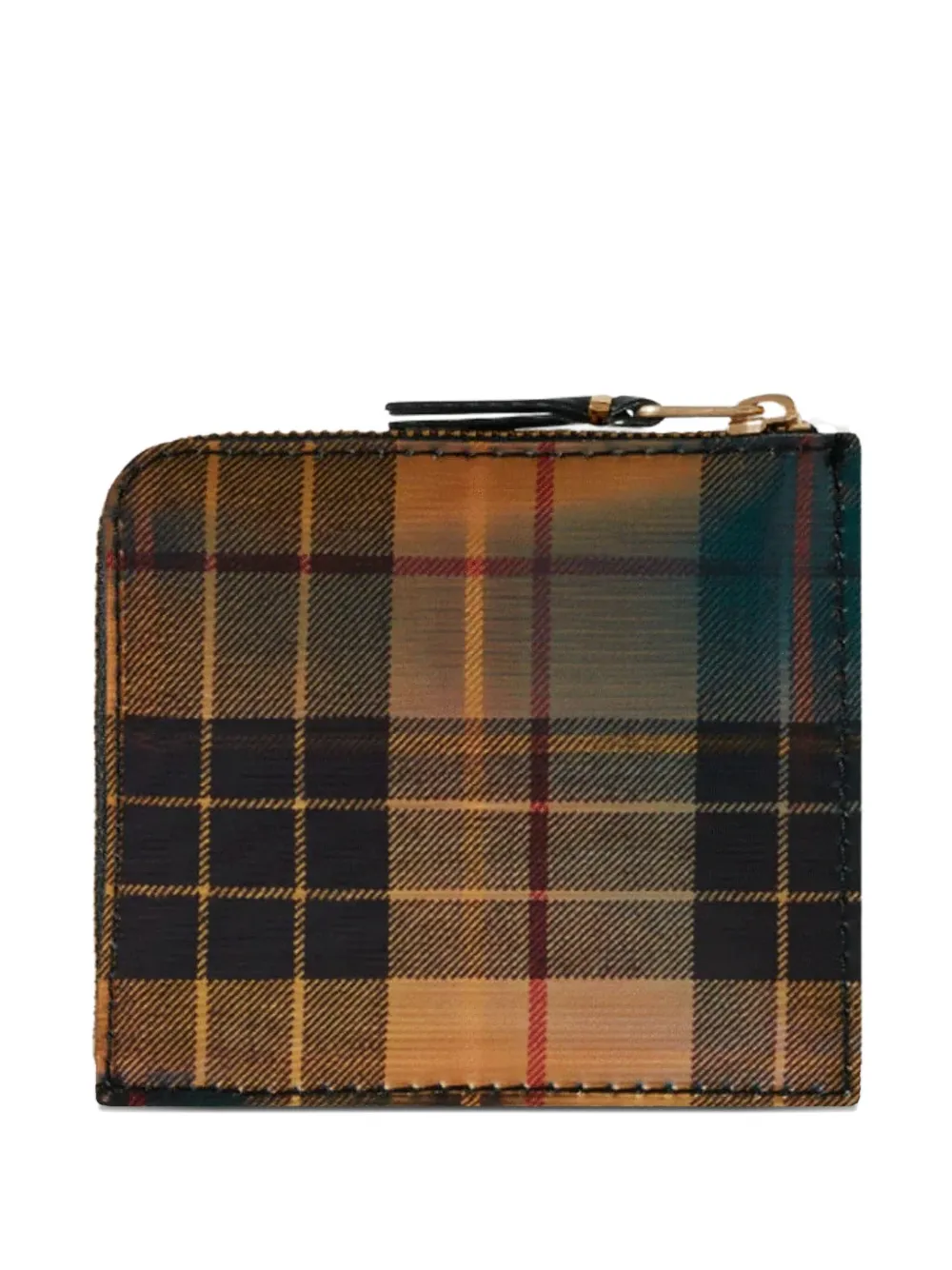 Comme Des Garçons Wallet plaid-pattern wallet Geel