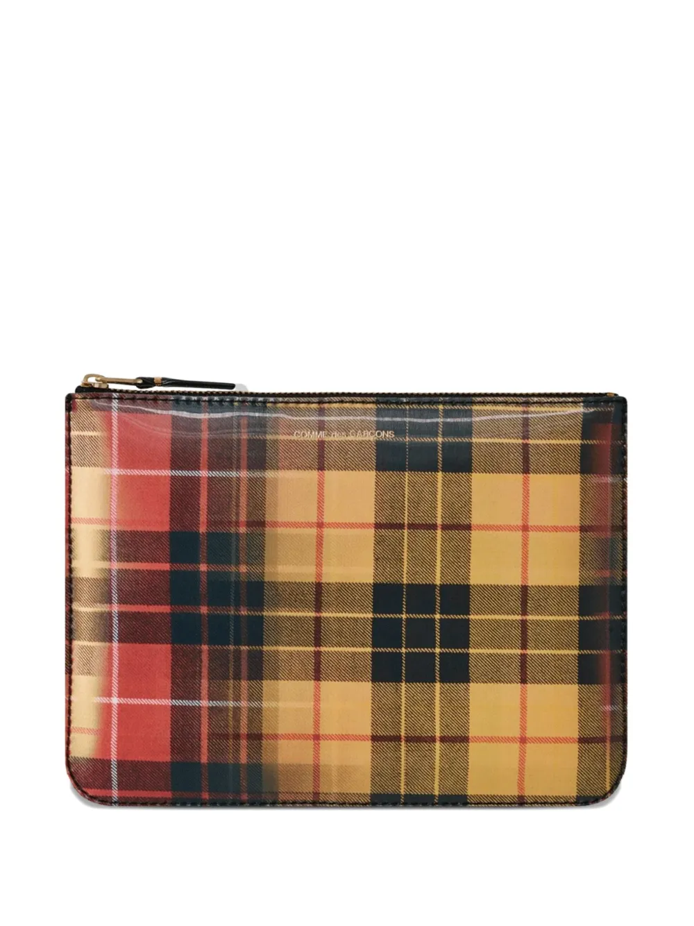 Comme Des Garçons Wallet plaid-pattern wallet Rood