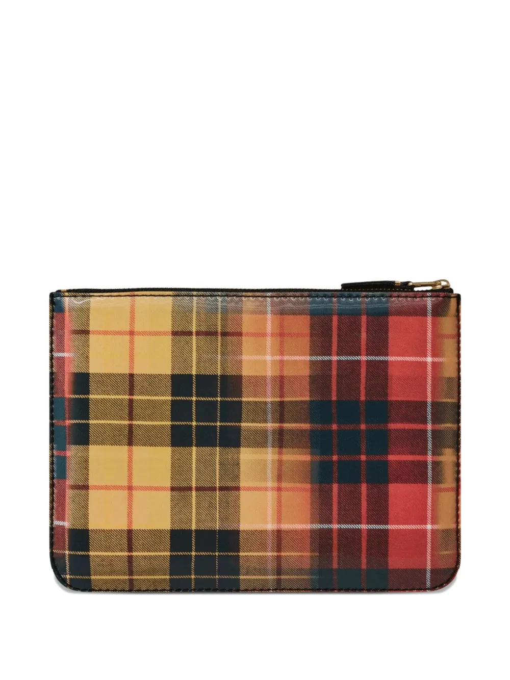Comme Des Garçons Wallet Geruite portemonnee Rood