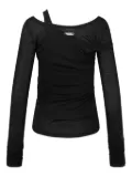 Hache layered asymmetric top - Black
