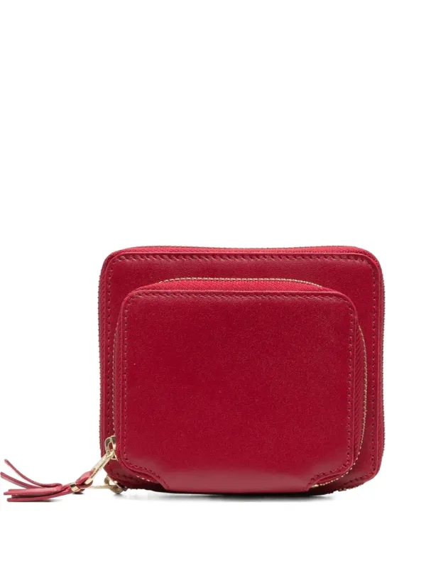Comme Des Garçons Wallet ダブルジップ財布 | レッド | FARFETCH JP