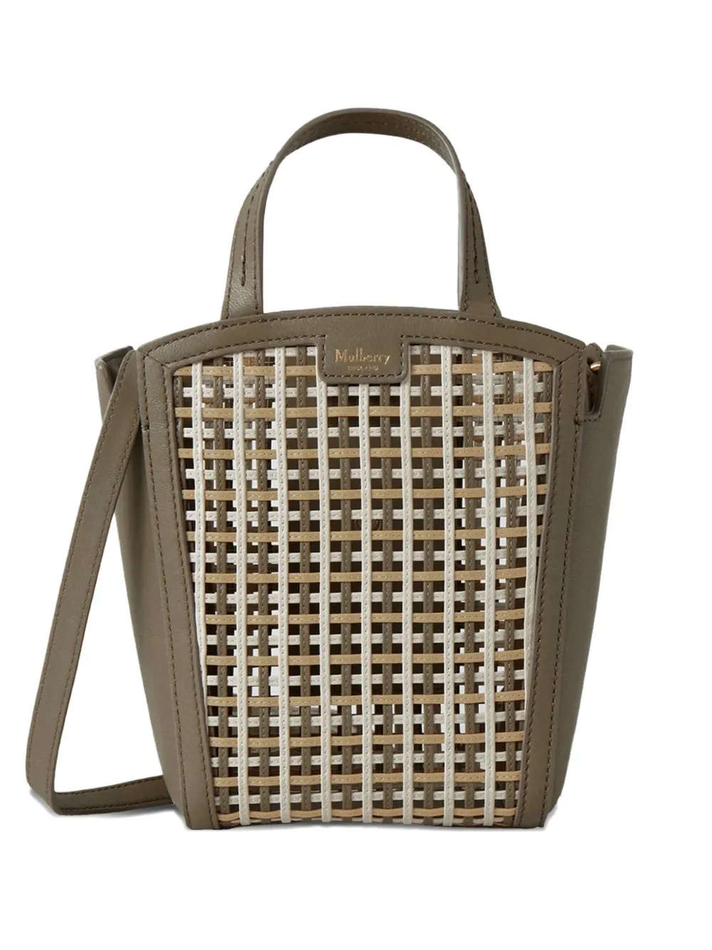 Mulberry mini Clovelly leather tote bag | Green | Image 1