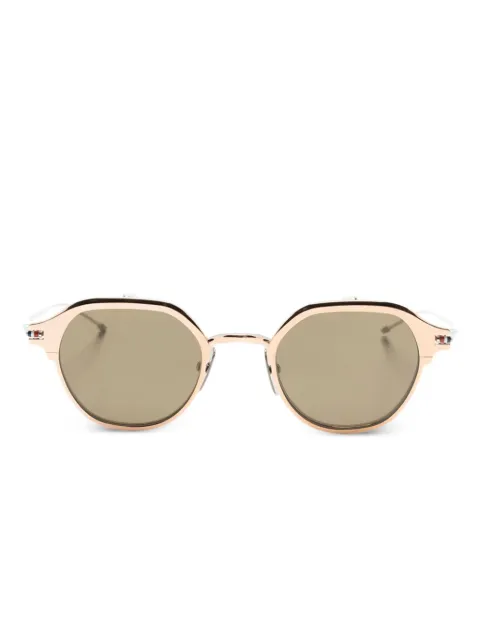 Thom Browne Eyewear round-frame clip-on glasses