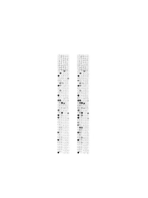 Jil Sander chainmail drop earrings