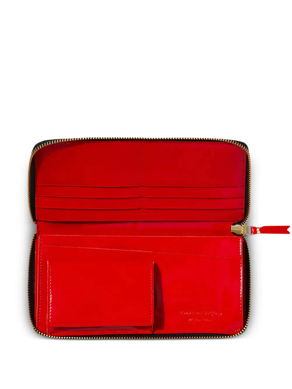 Comme Des Garçons Wallet Reversed portemonnee met rits Rood
