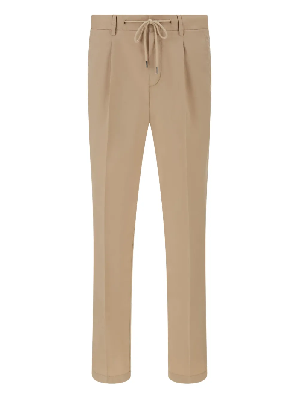 Boggi Milano Broek met trekkoordtaille Beige