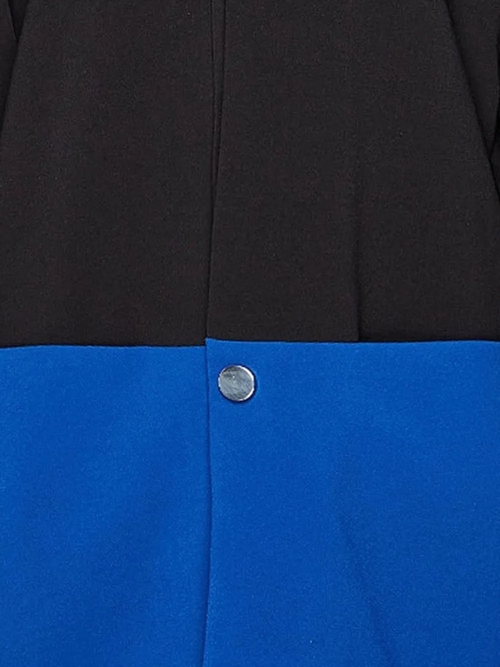 Raf Simons tri-colour panelled single-breasted coat Zwart