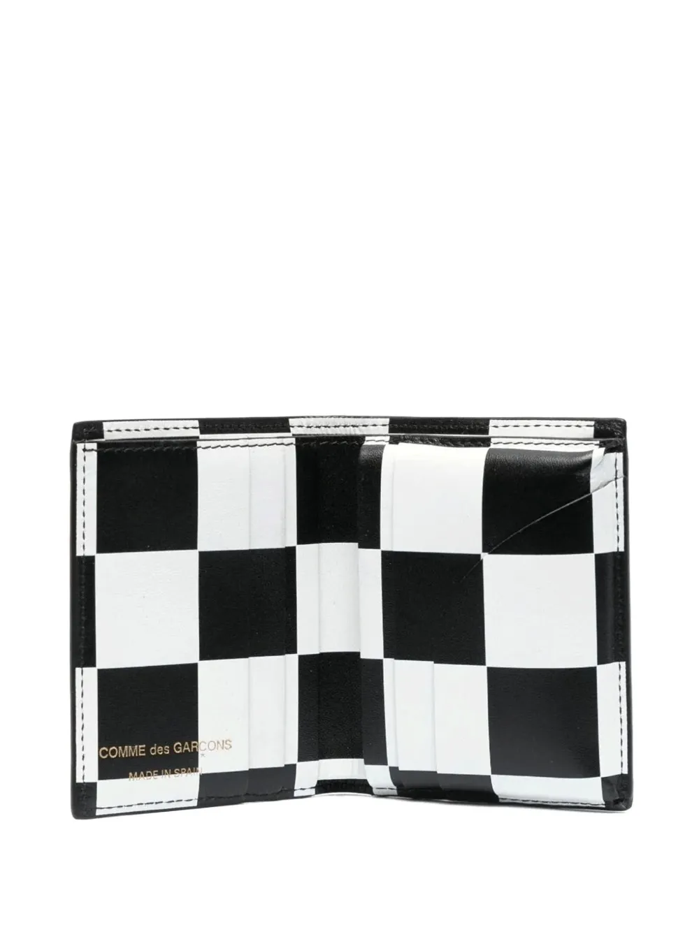 Comme Des Garçons Wallet checkerboard bi-fold wallet Zwart