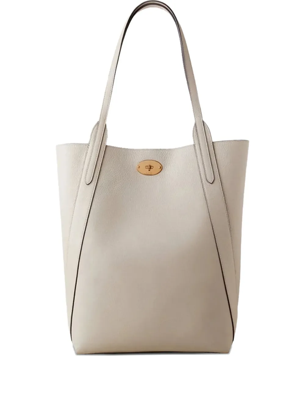 Mulberry North South Bayswater Leather Tote Bag In White