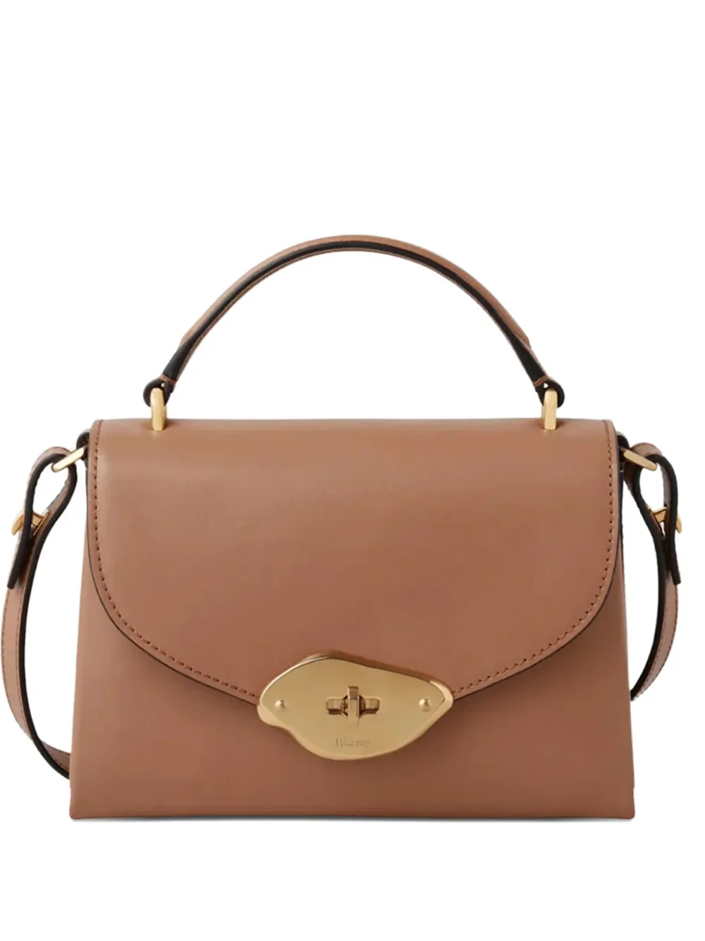 Mulberry small Lana leather top-handle bag Bruin